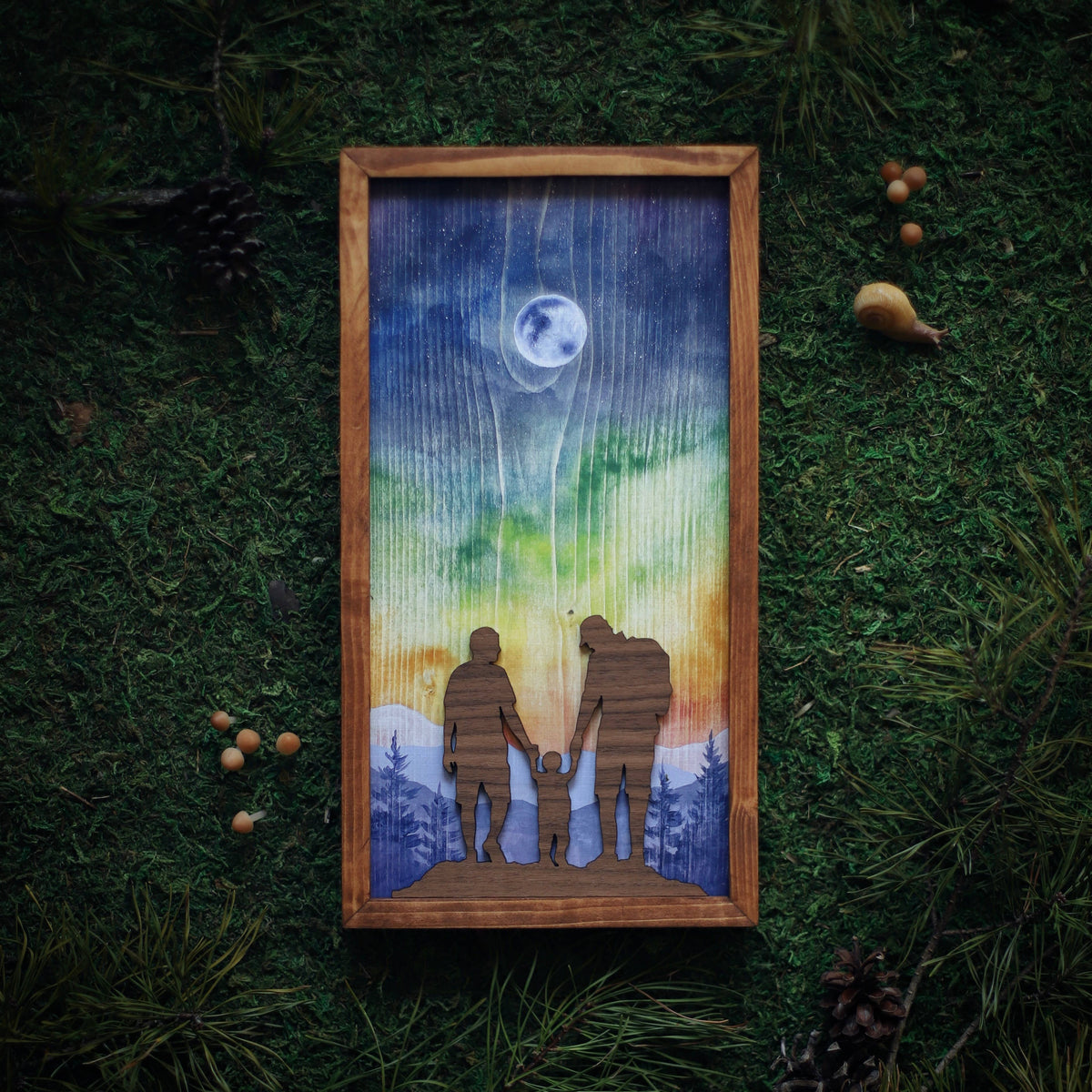 "Miles of Memories" Mixed Media Family-Themed Wall Art