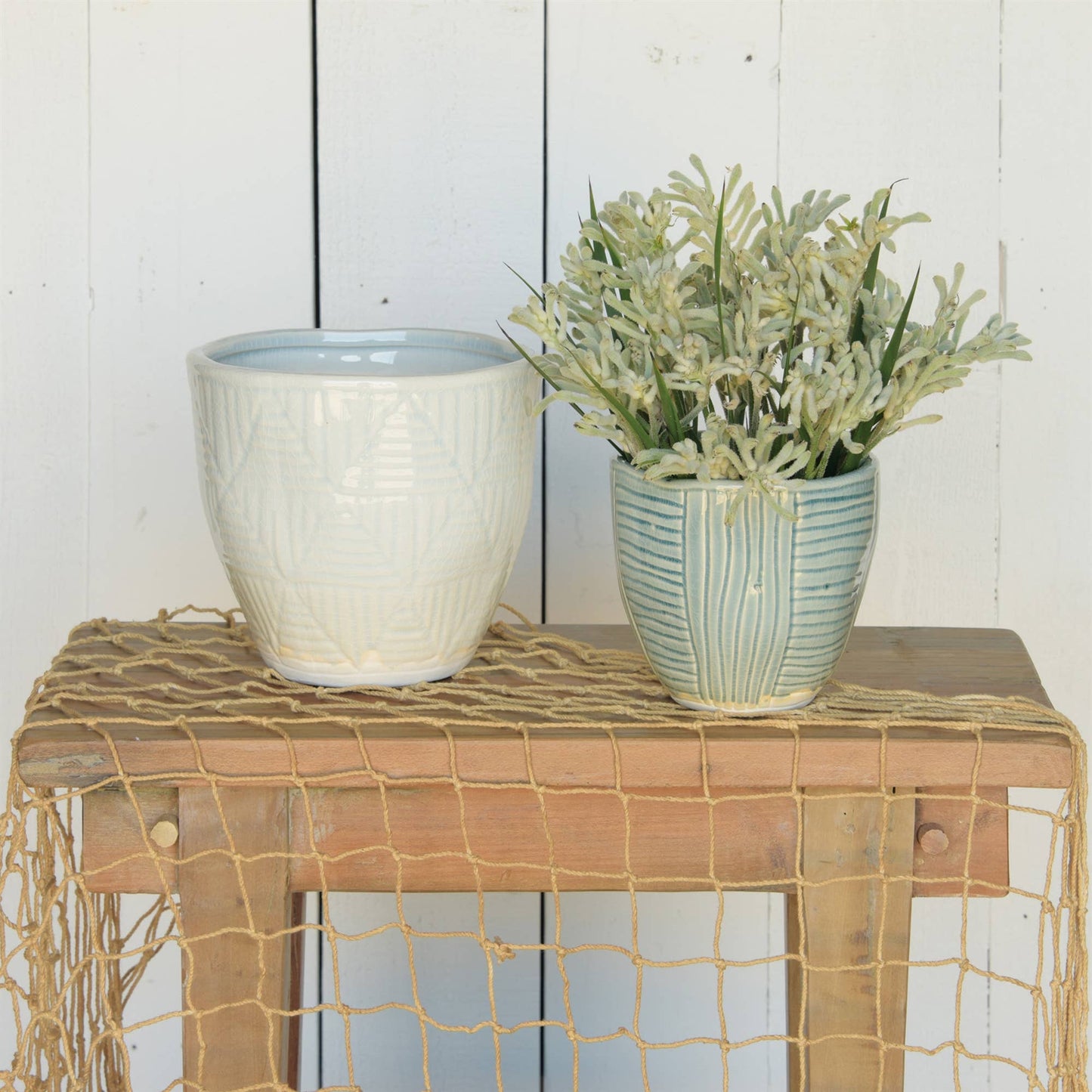 Lucie Cachepot - Lrg - Ice Blue