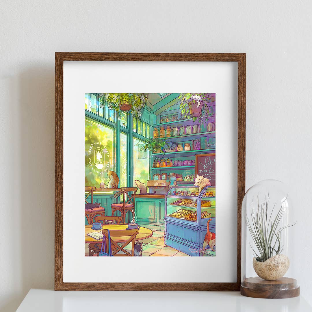 Cats: Cat Cafe - Art Print