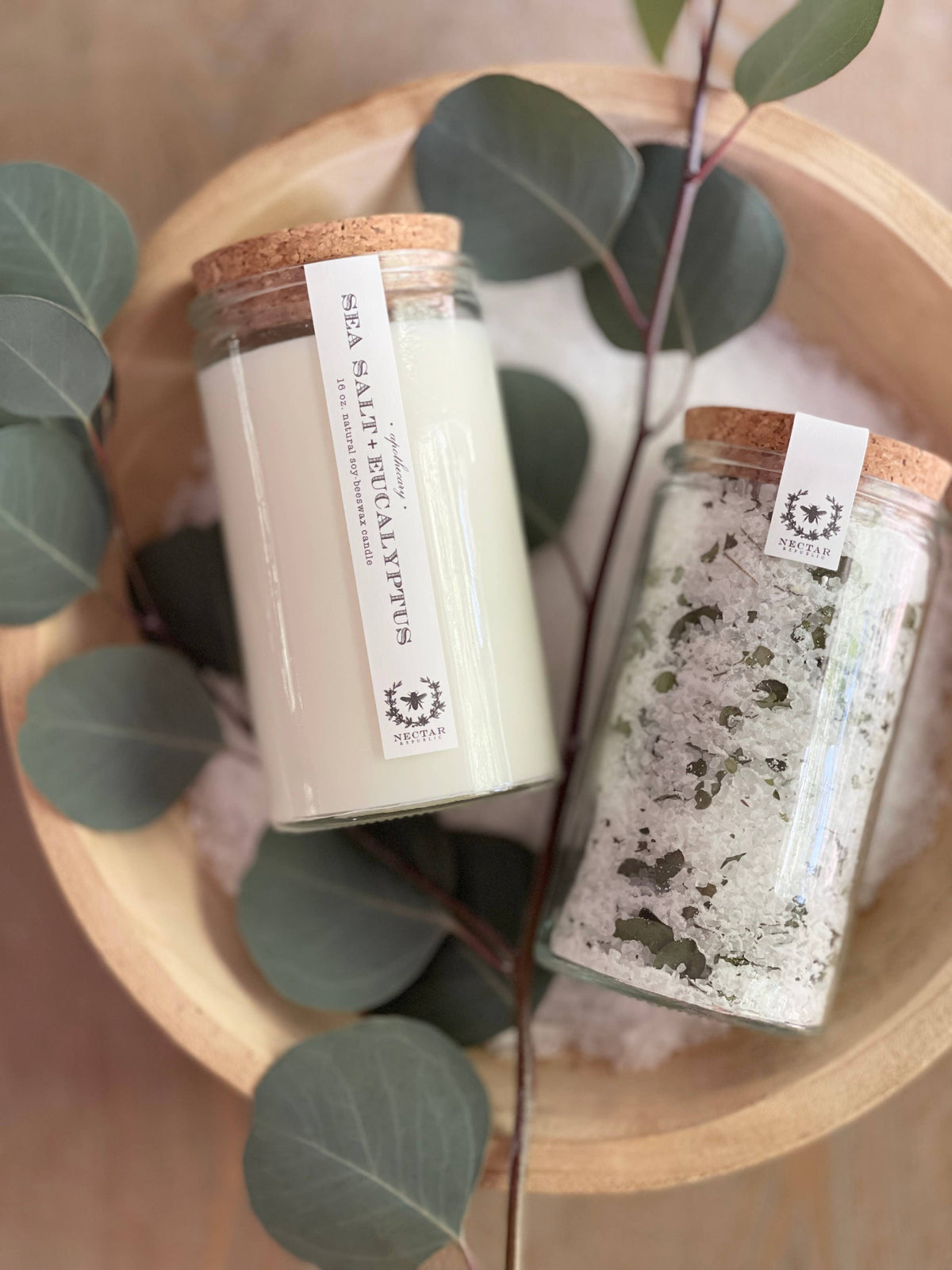 Sea Salt + Eucalyptus Bath Soak Tube | gift spa aromatherapy