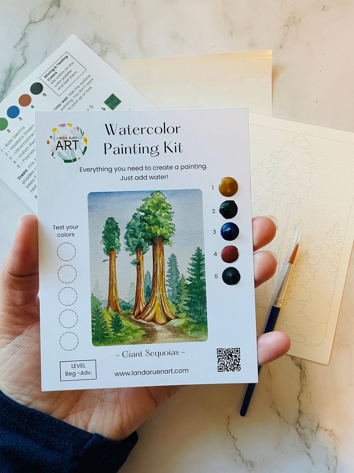 Giant Sequoias Watercolor Kit