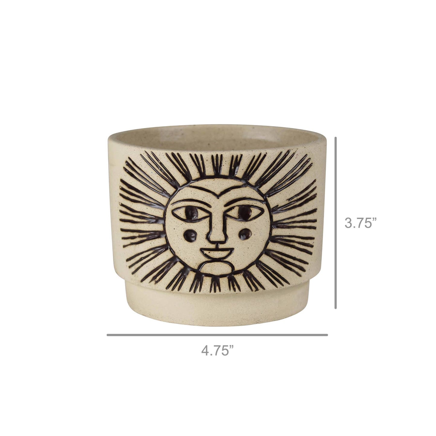 Sol Cachepot, Ceramic
