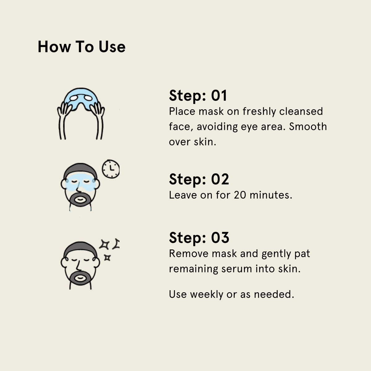 Beard-Friendly Face Mask for Men - Bro Mask Half (Single)