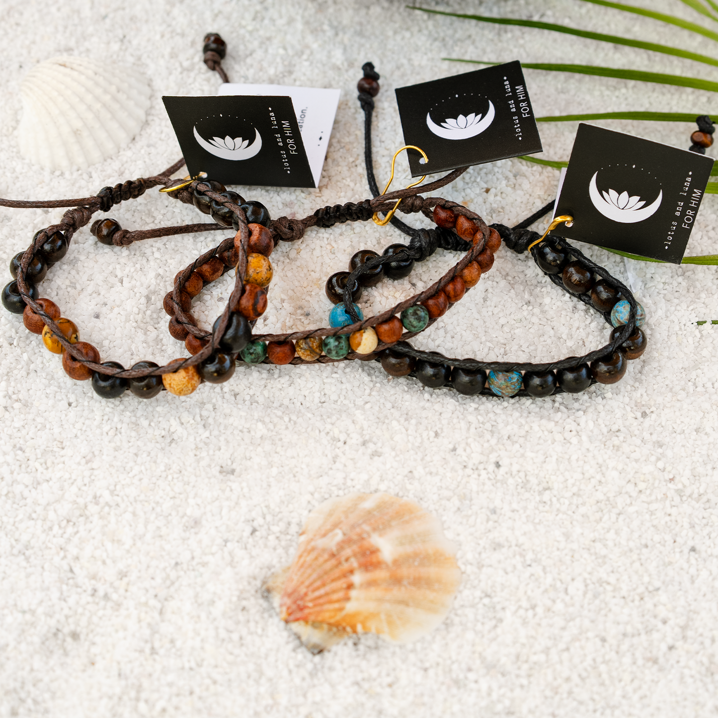 Surf Rider Men's Bracelets (10 Pack Assortment)