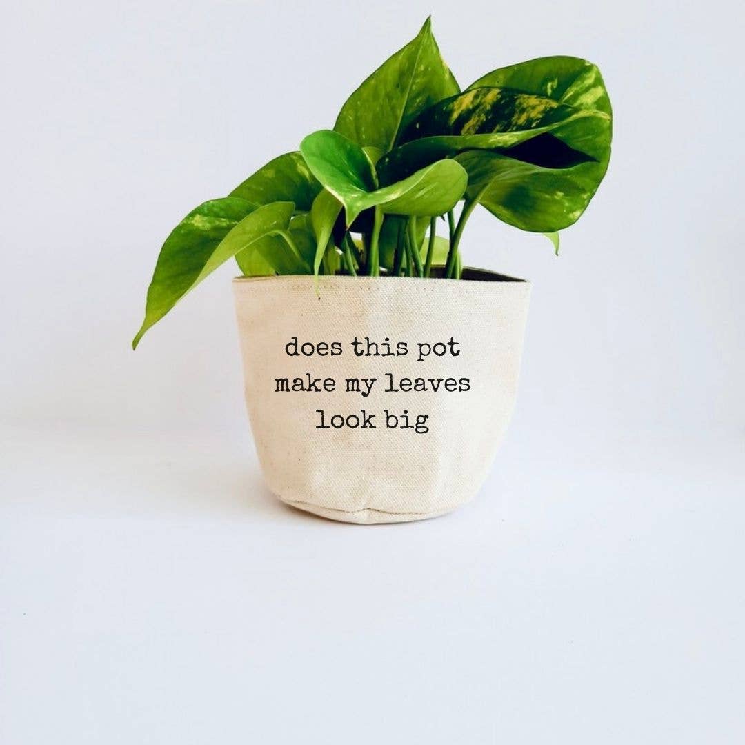 Big leaves Canvas Plant Pot Cover