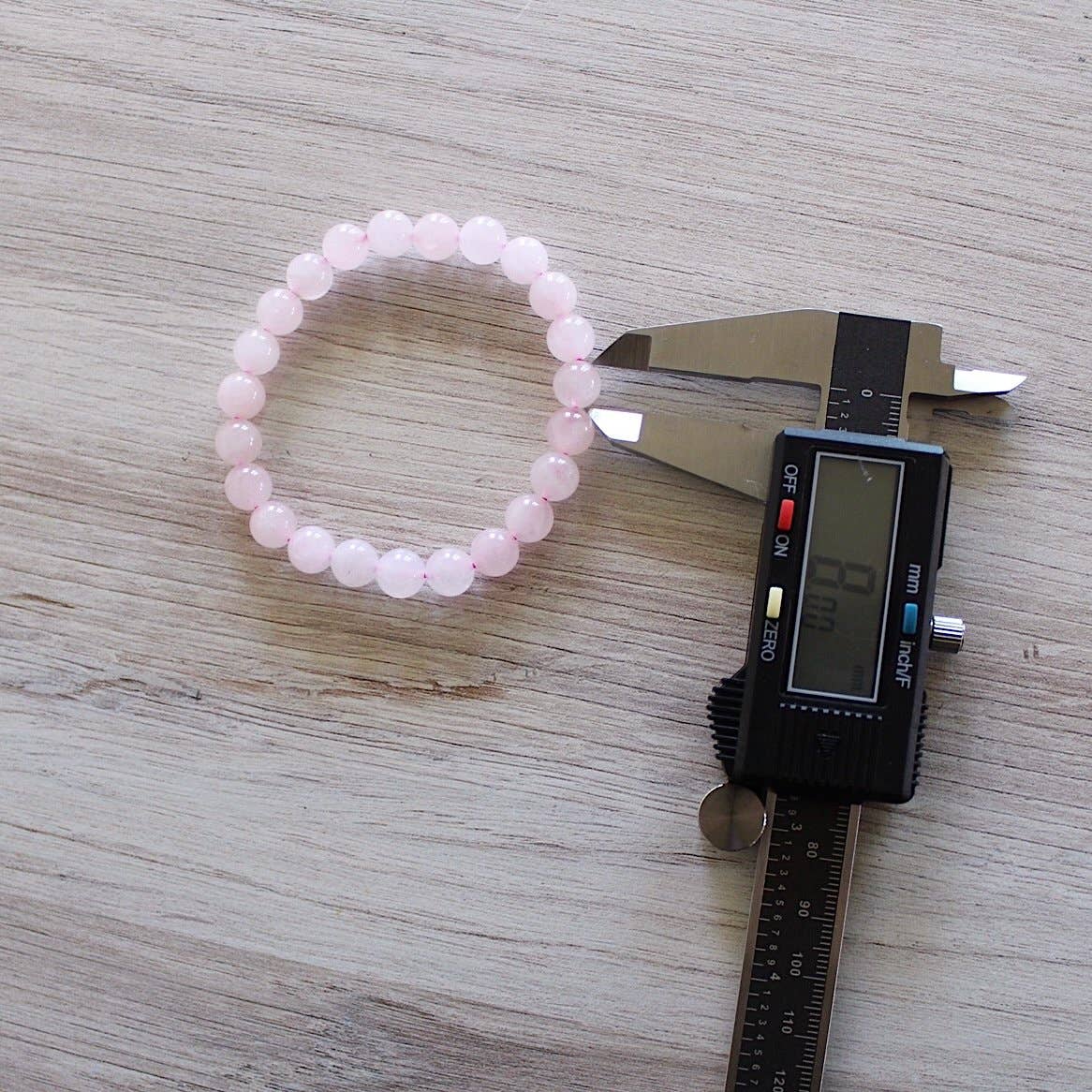 Rose Quartz Bracelet 4mm/6mm/8mm - Crystals & Stones