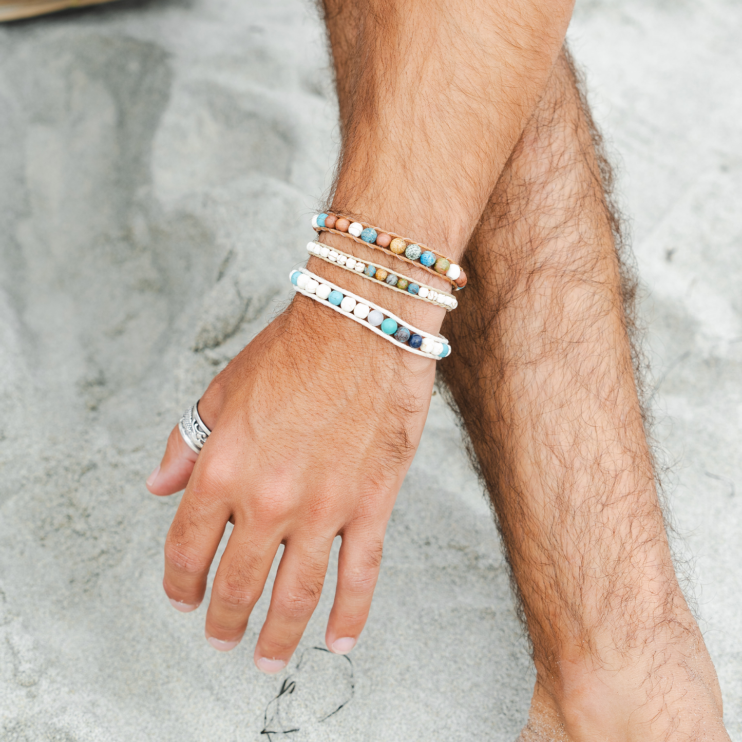 Surf Rider Men's Bracelets (10 Pack Assortment)