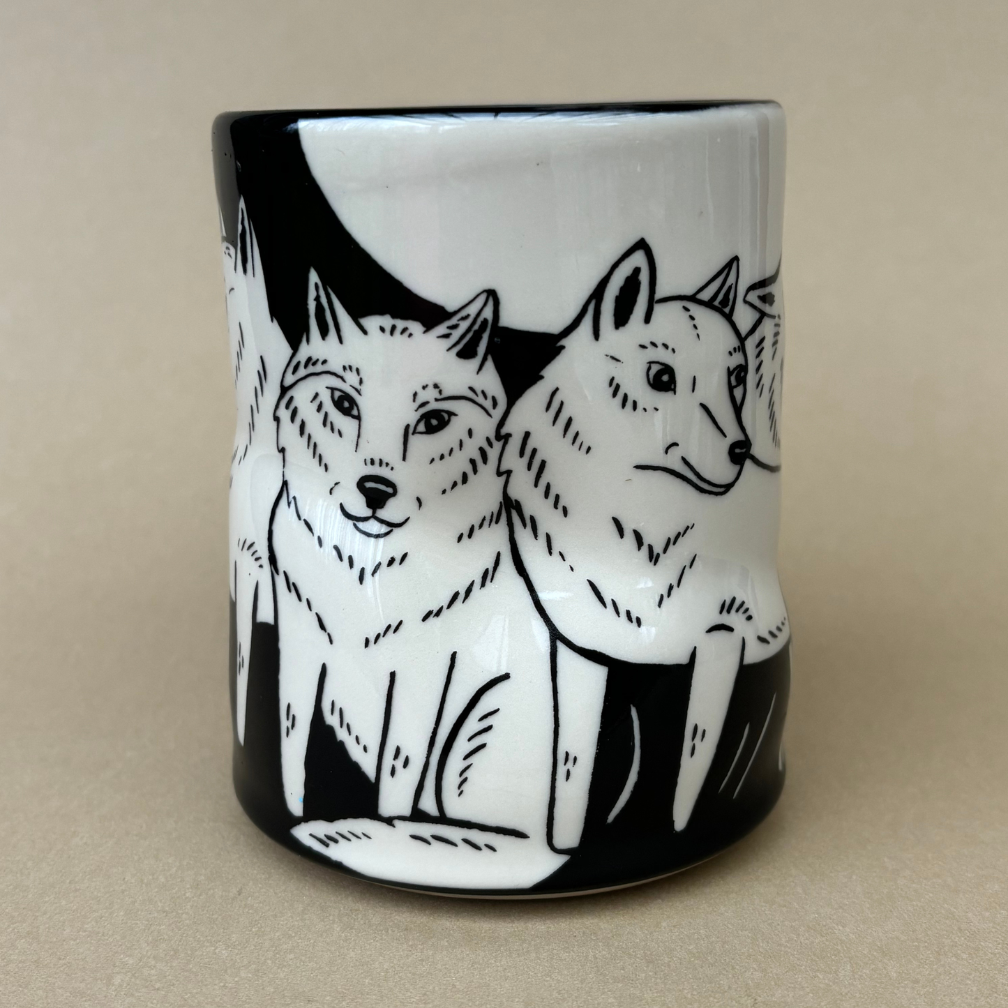 Lucky Wolf Cup - XLarge Ceramic Mug - Father's Day
