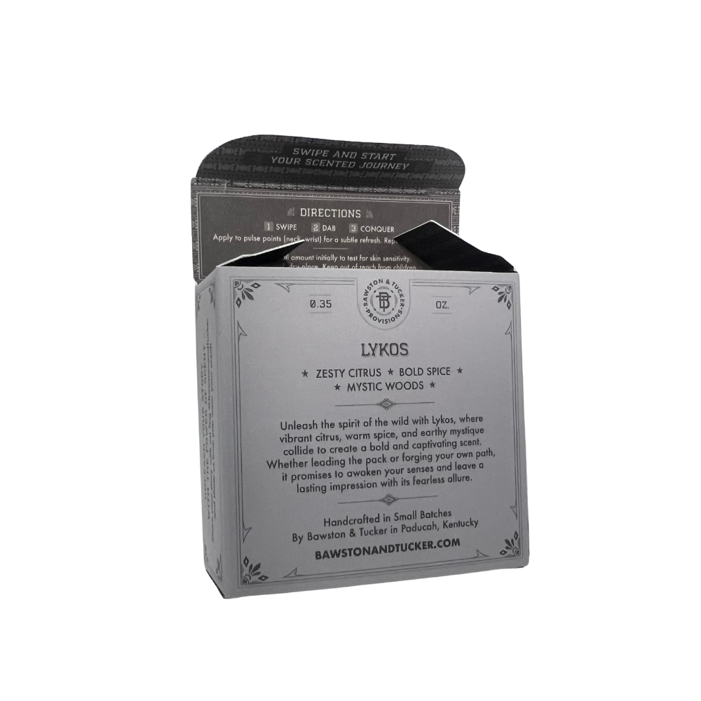 Solid Cologne - Lykos Fragrance .35 oz - Gen. 2.0 Case