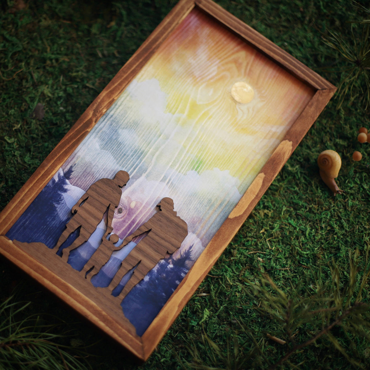 "Miles of Memories" Mixed Media Family-Themed Wall Art