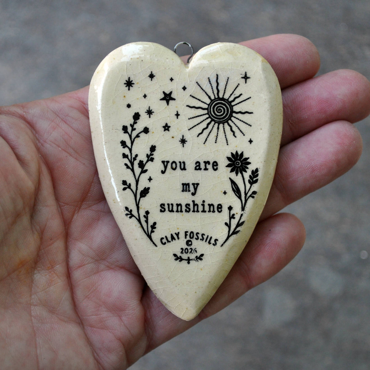 Sunshine, handmade USA, gift, year round ornament