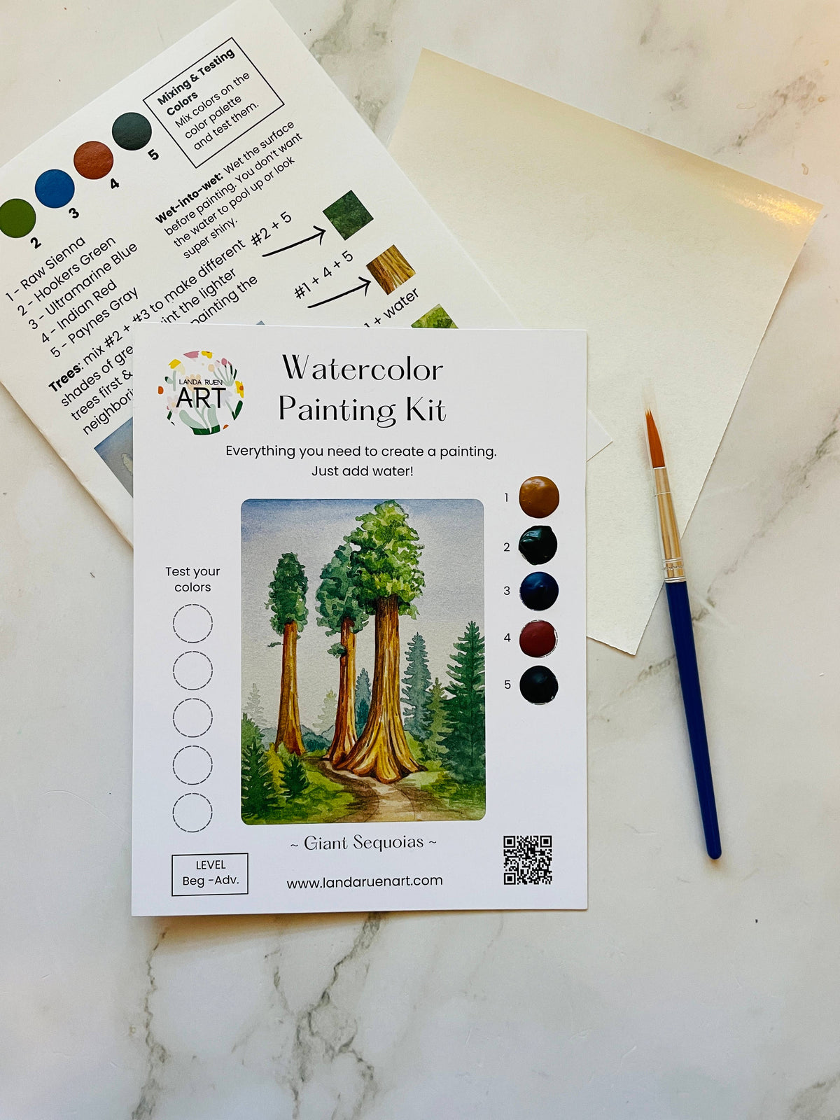 Giant Sequoias Watercolor Kit