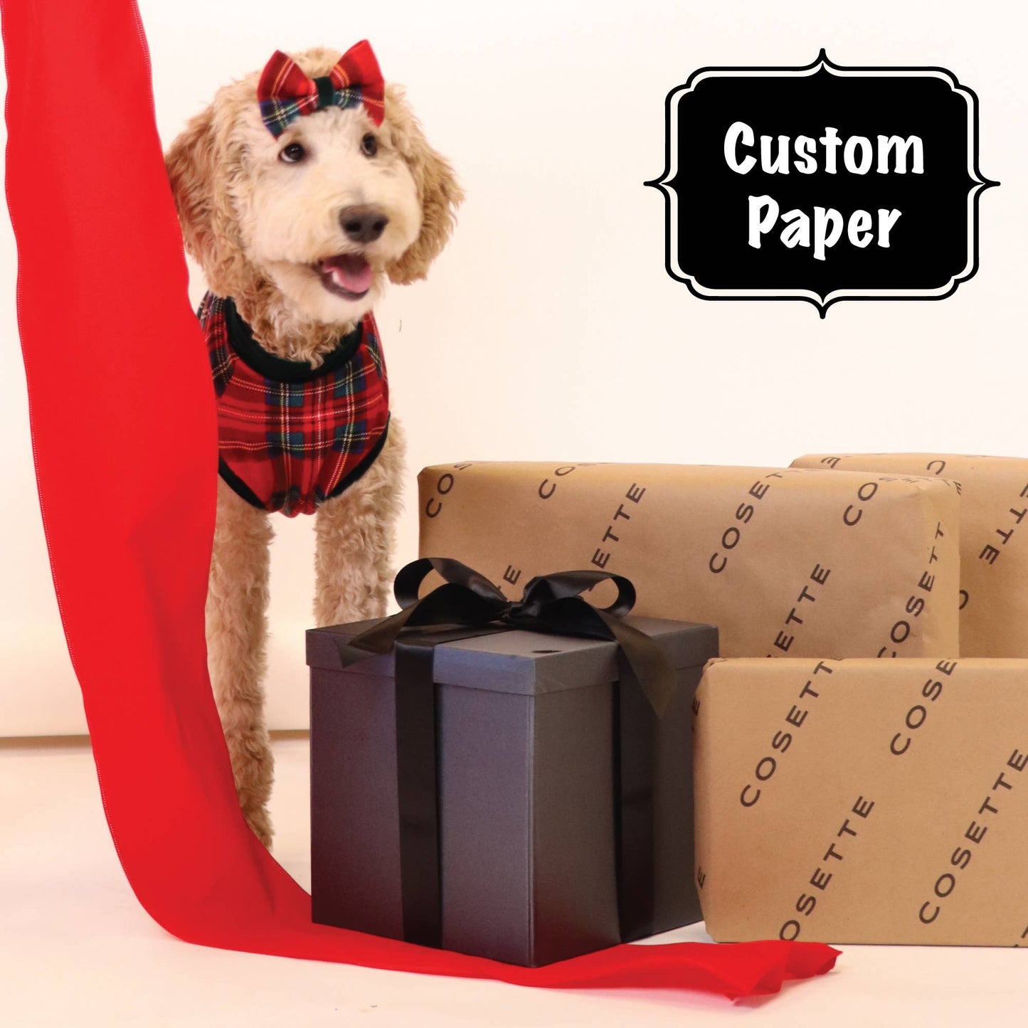 Custom Printed Wrapping Paper Rolls – Kraft & White Paper