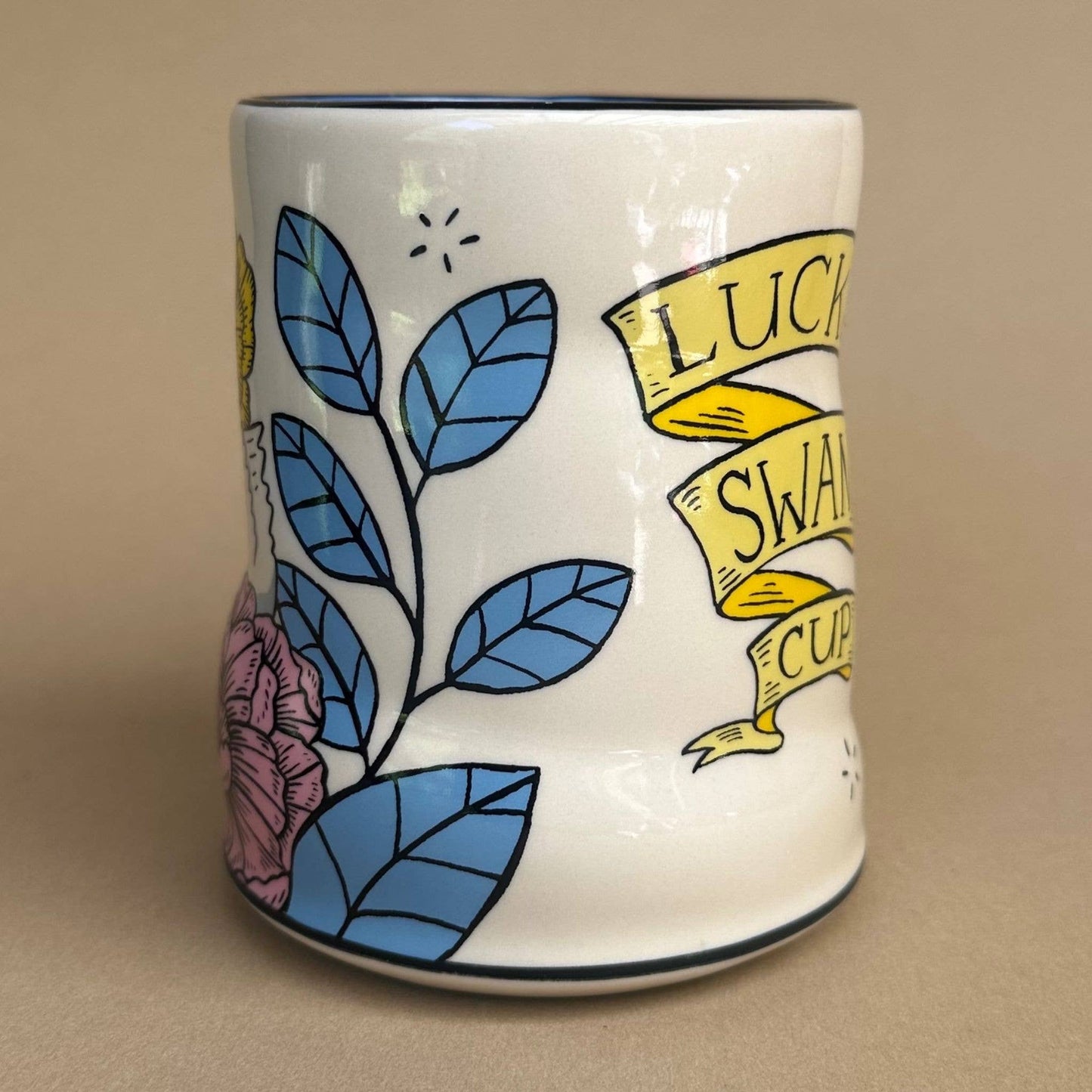 Lucky Swan Cup - XLarge Ceramic Mug - Mother's Day