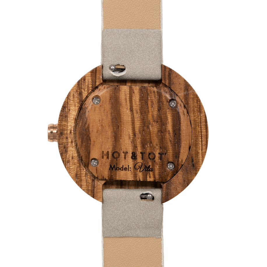 VITA | Wood watch for women | Vegan | Sustainable | Rosegold