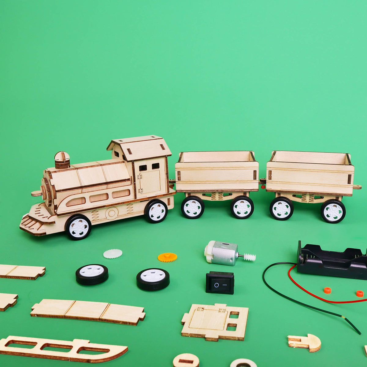 Train DIY Kit, Educational STEM Toy for Kids, Craft Kit