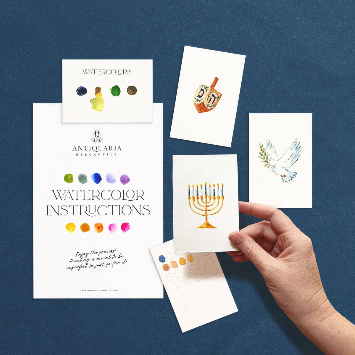 Mini Watercolor Kit: Hanukkah