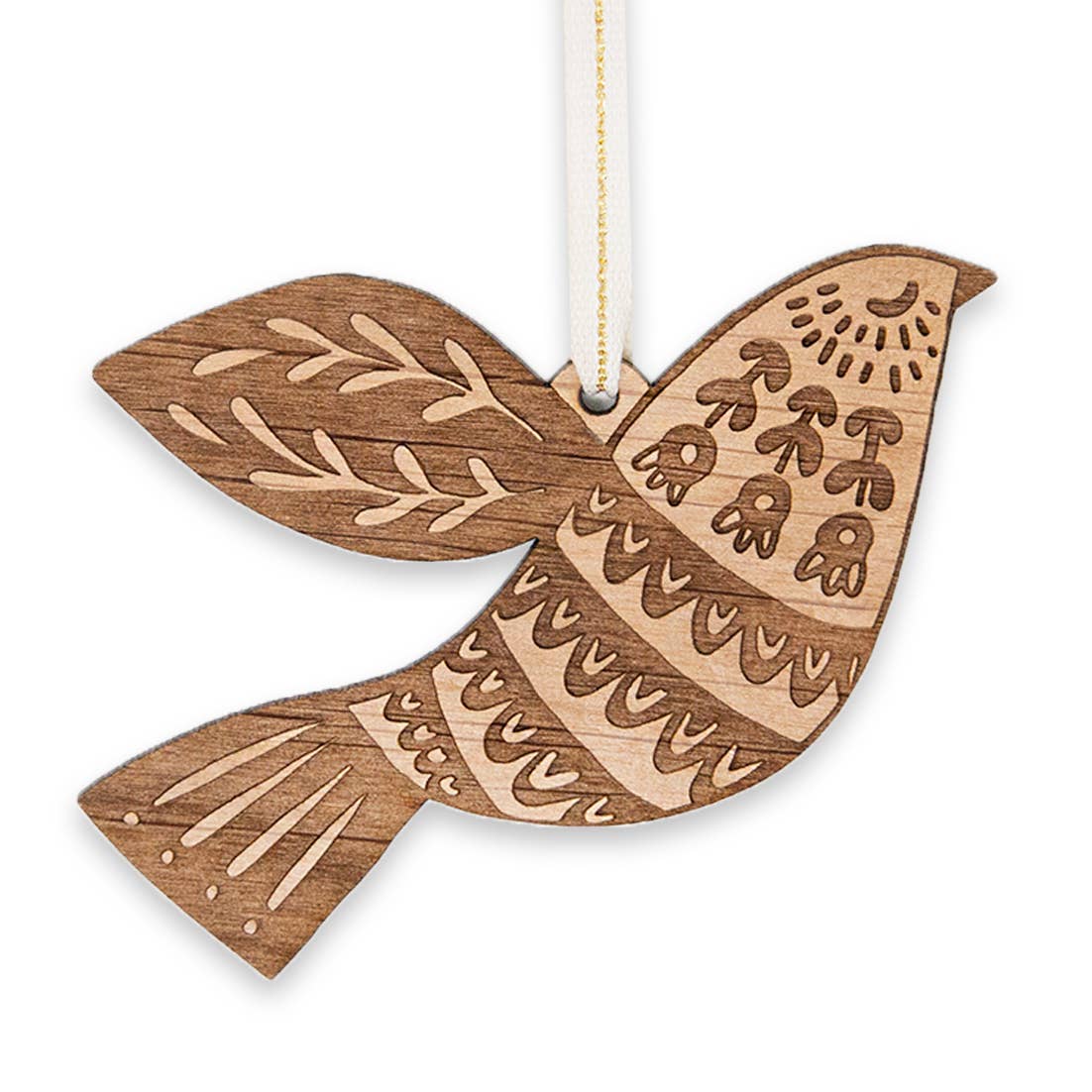 Dove Wooden Ornament