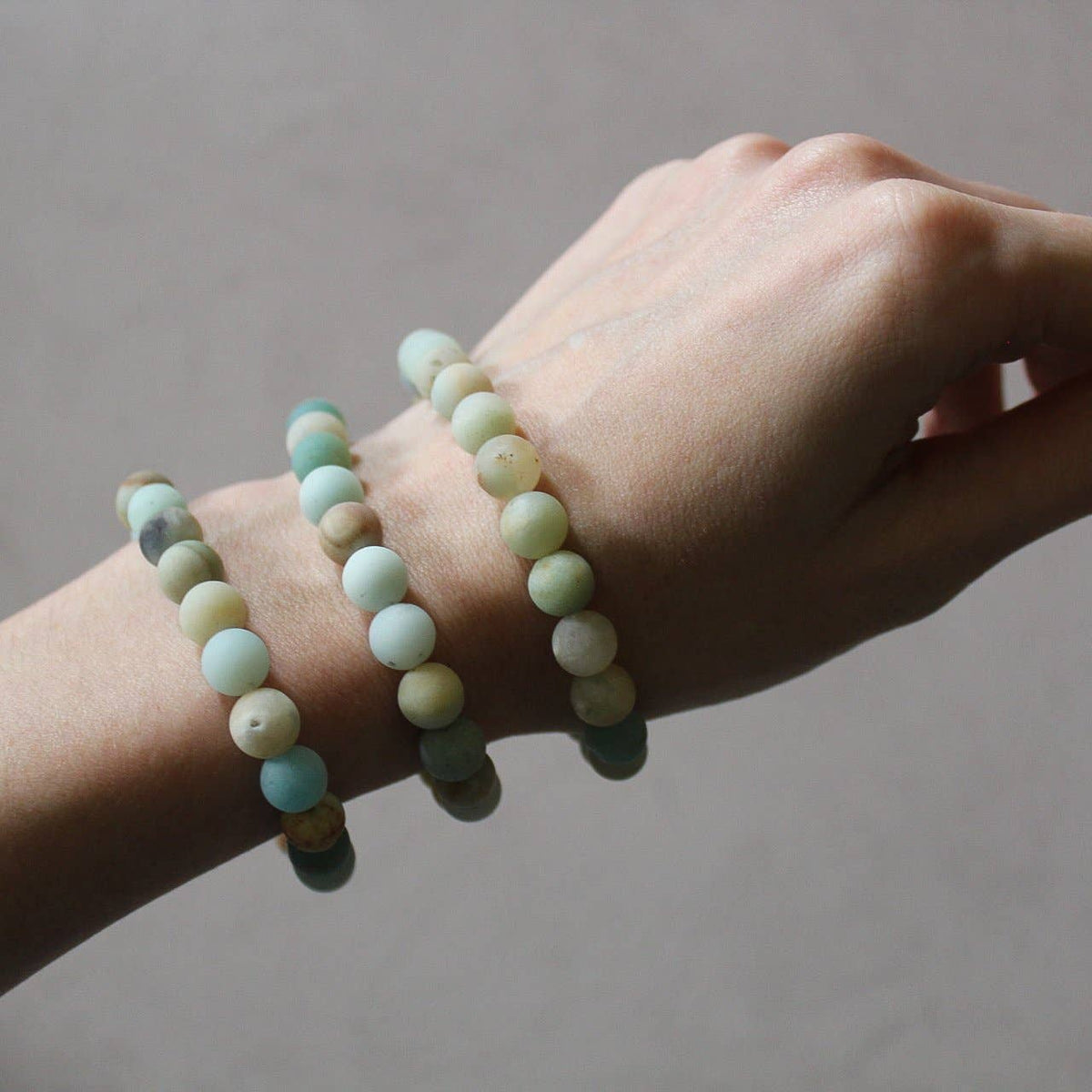 Amazonite Bracelet (Matte) 4mm/6mm/8mm - Crystals & Stones