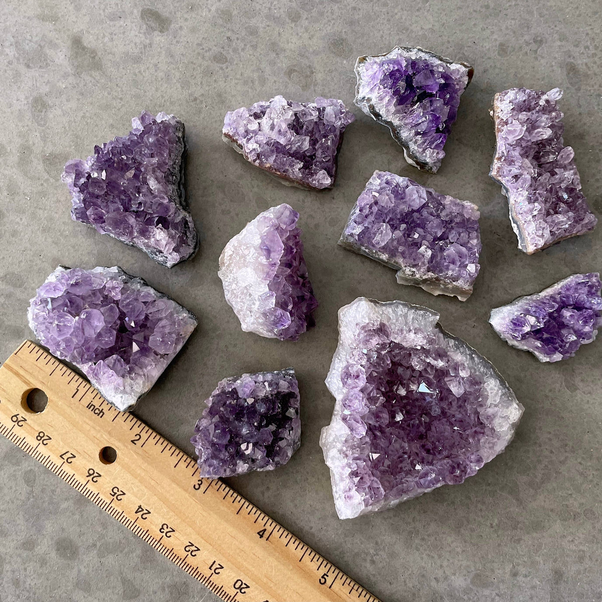 A/B Quality Amethyst Clusters 1lb lot (Crystals & Stones)