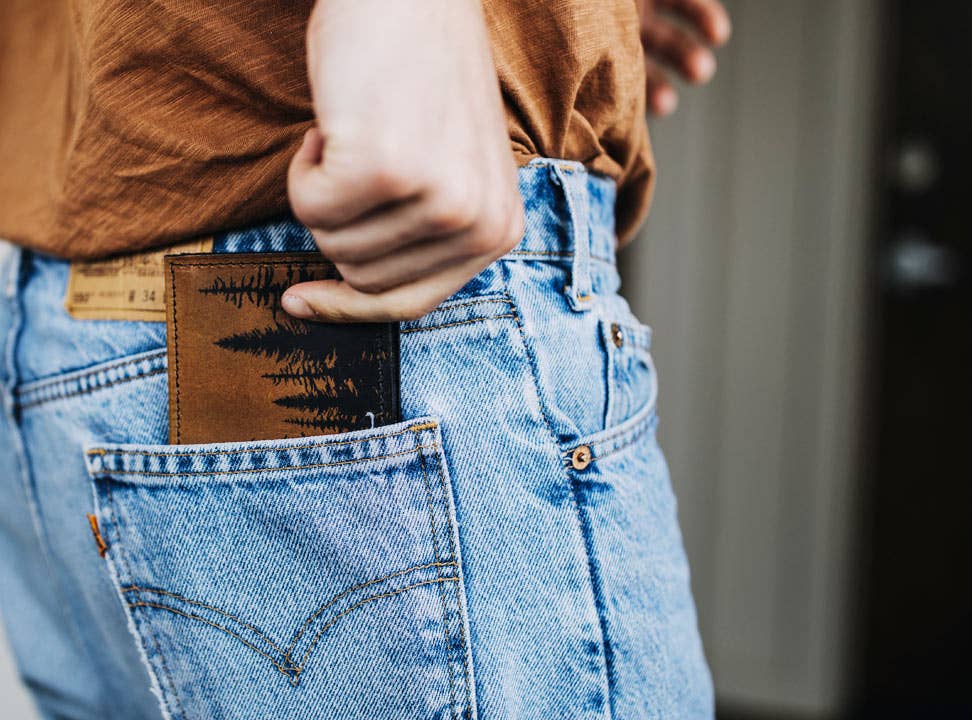 Bear - Printmaker Leather Wallet