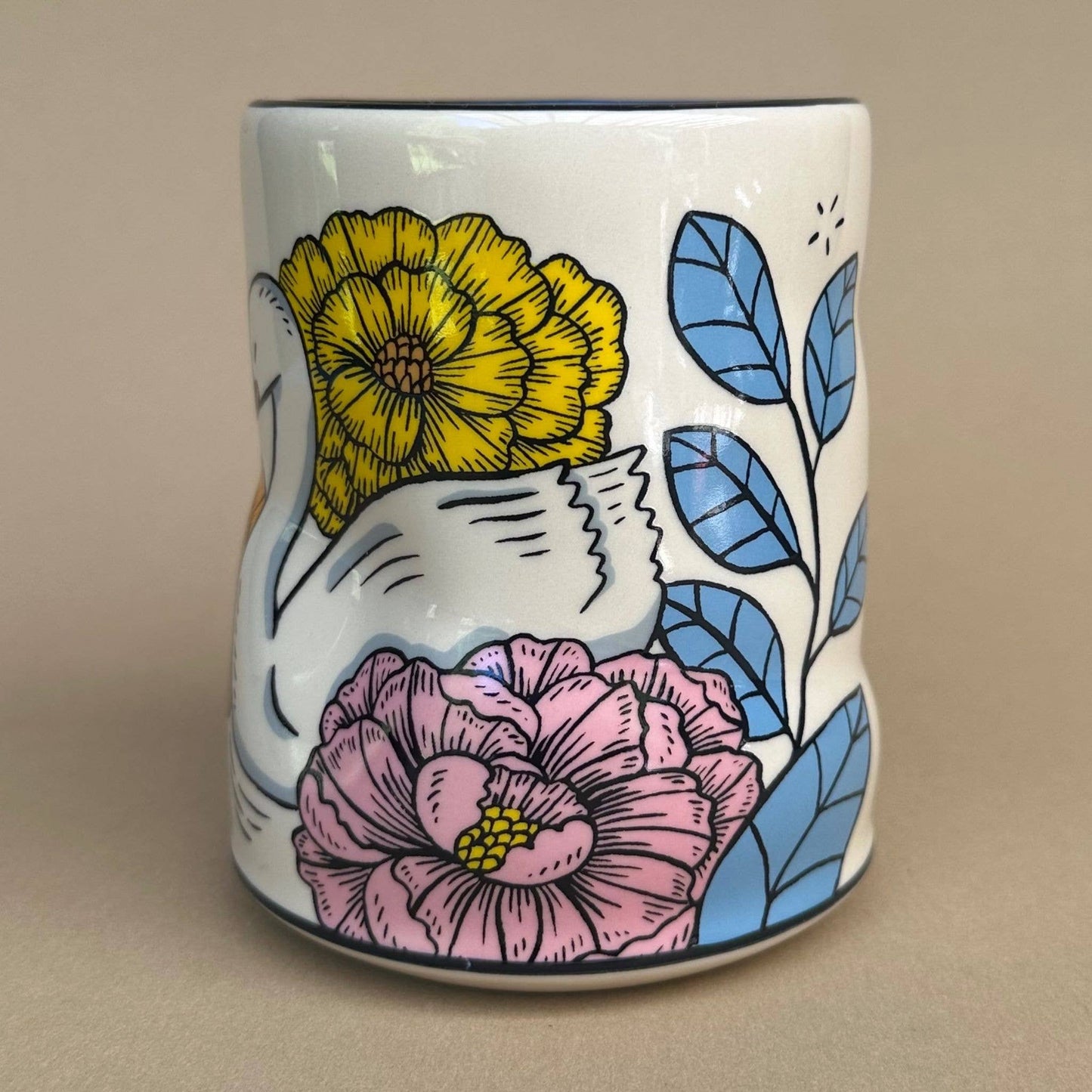 Lucky Swan Cup - XLarge Ceramic Mug - Mother's Day