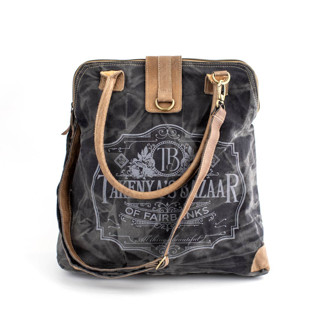 Takenya's Bazaar Recycled Canvas Carryall