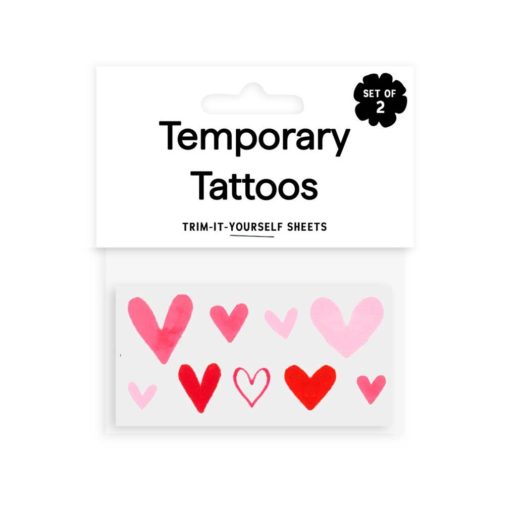 Tiny Hearts Temporary Tattoos