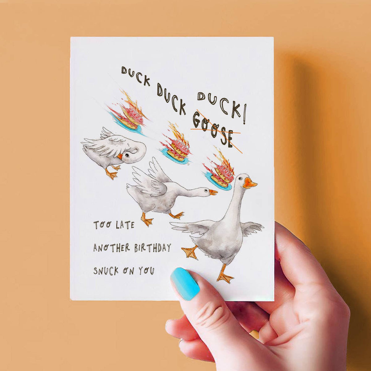 Duck Duck Goose - Funny Birthday Card