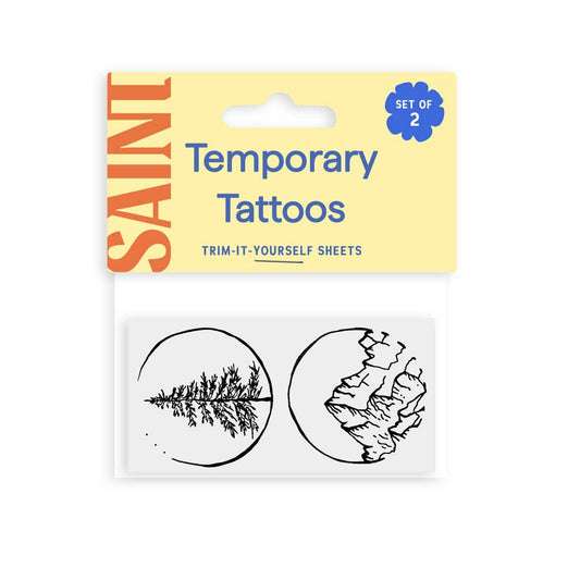 Mountains & Trees Temporary Tattoos