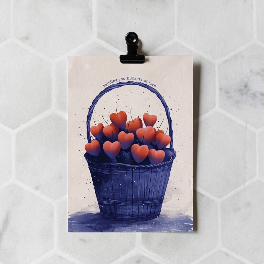 Sending you buckets of love | Get Well Card | Friendship