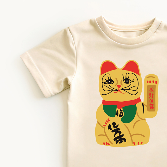 LUCKY CAT kids graphic t-shirt