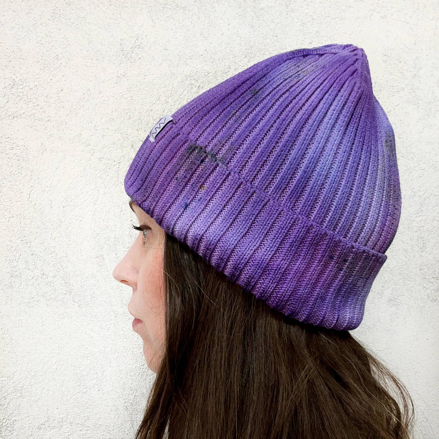 Grape Hand-dyed Beanie Hat