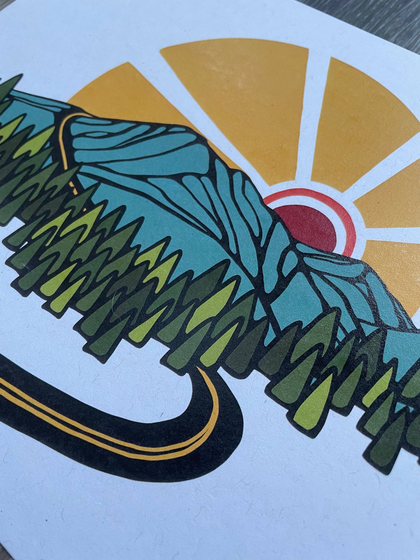 Minimalist Mountain Roadtrip Alpine Art