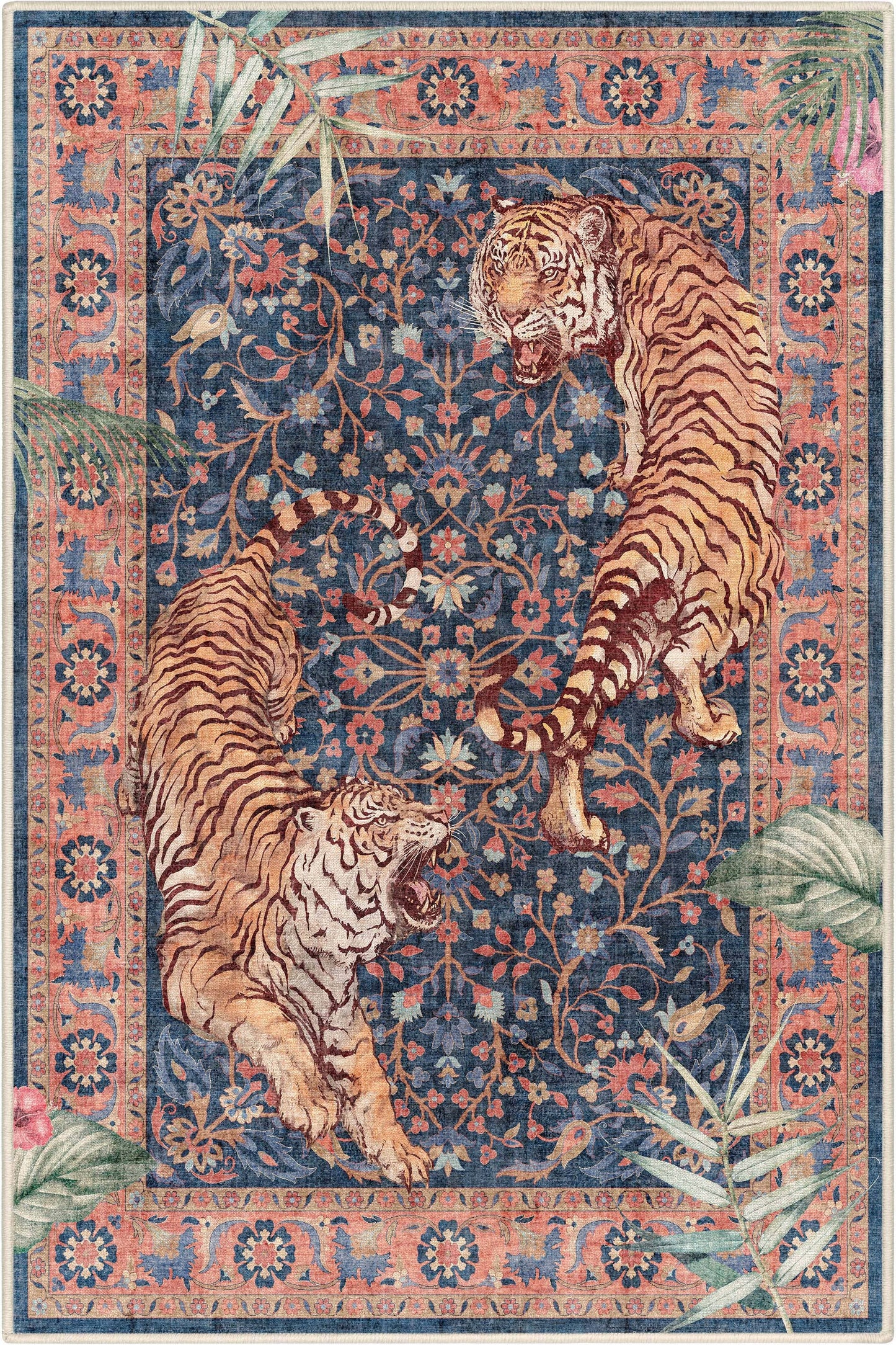 Apollo Botanical Floral Rug for Living Room, Dining Room, Bedroom and Kitchen