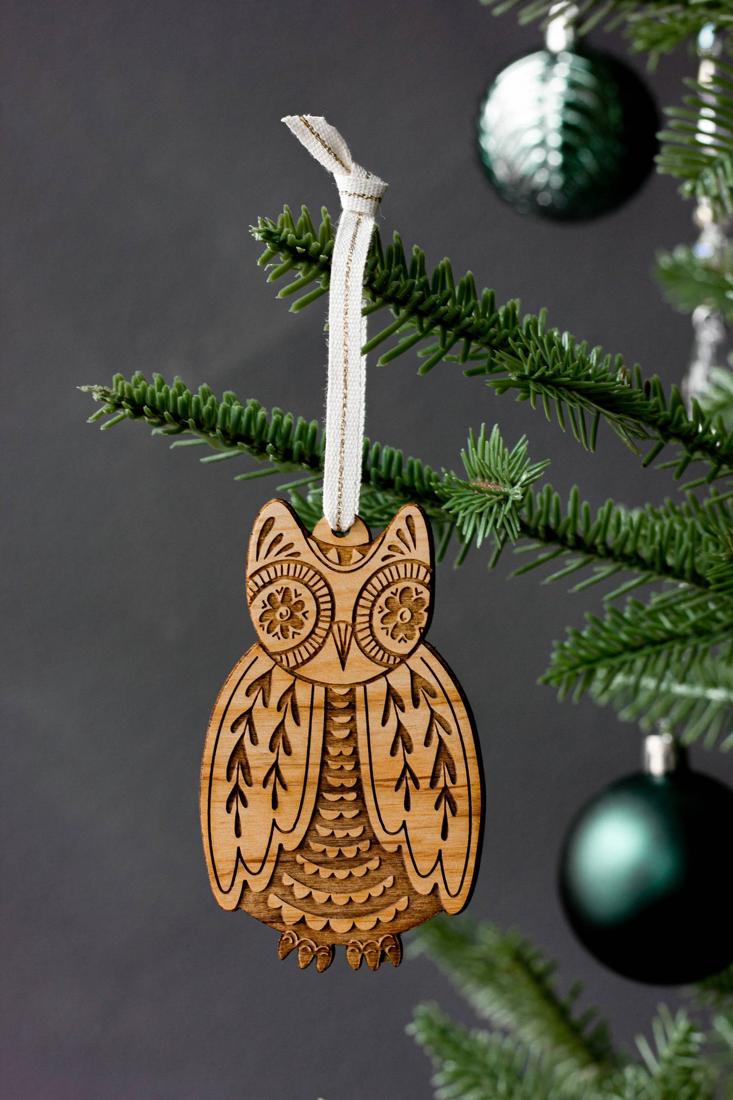Owl Wood Ornament