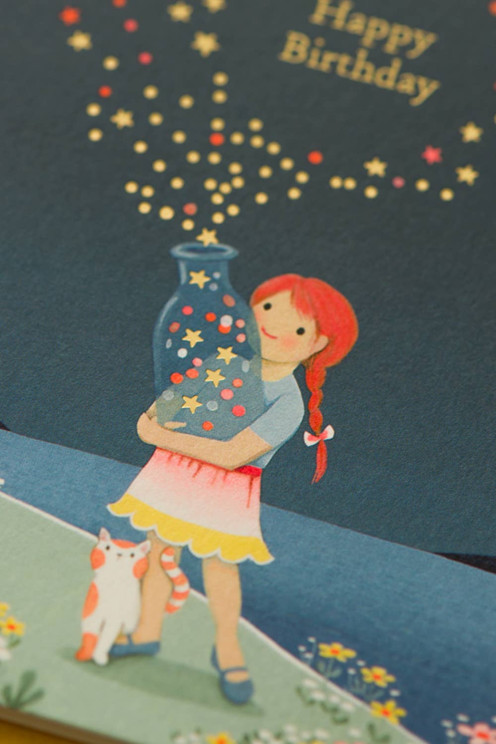 Star Bottle Birthday Greeting Card
