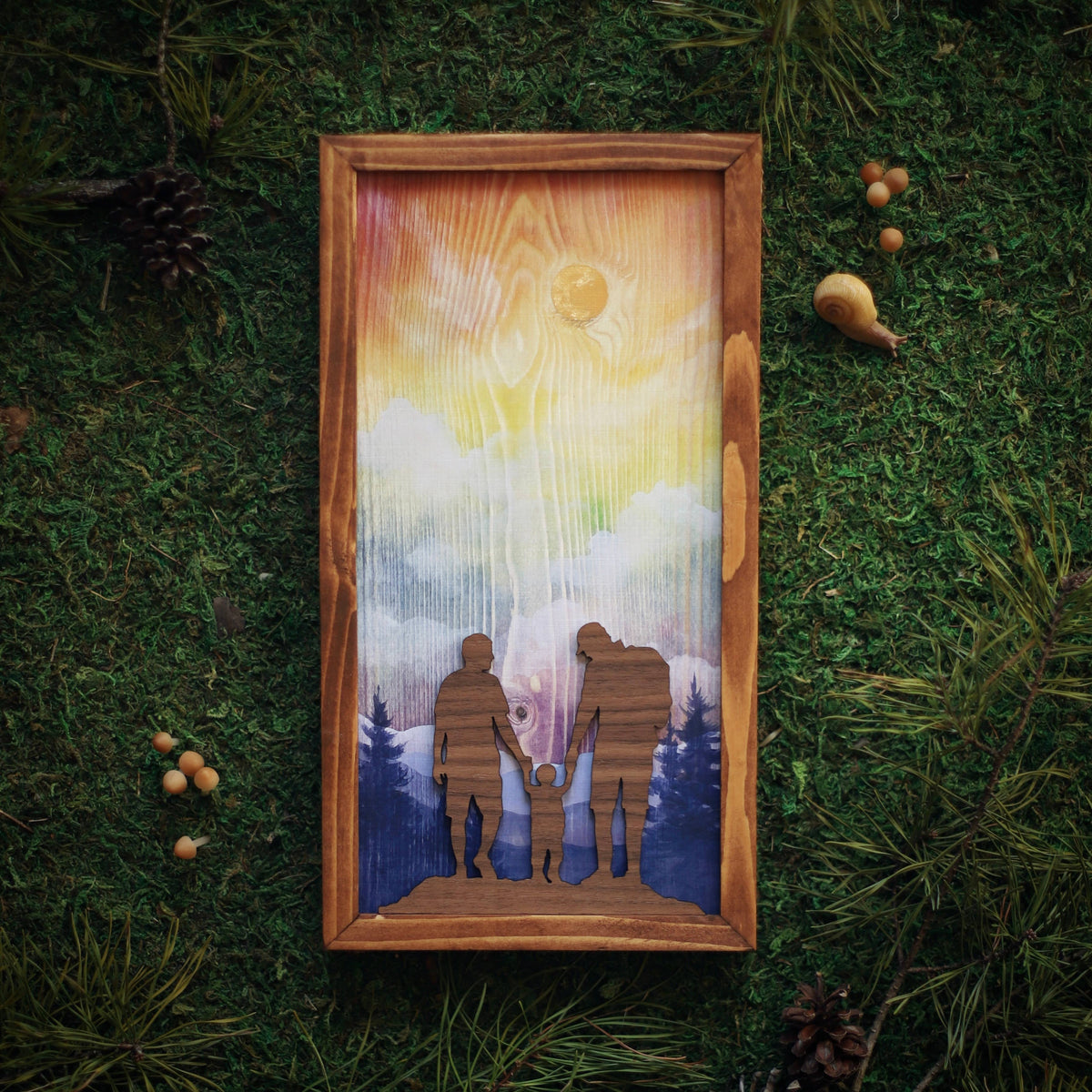 "Miles of Memories" Mixed Media Family-Themed Wall Art