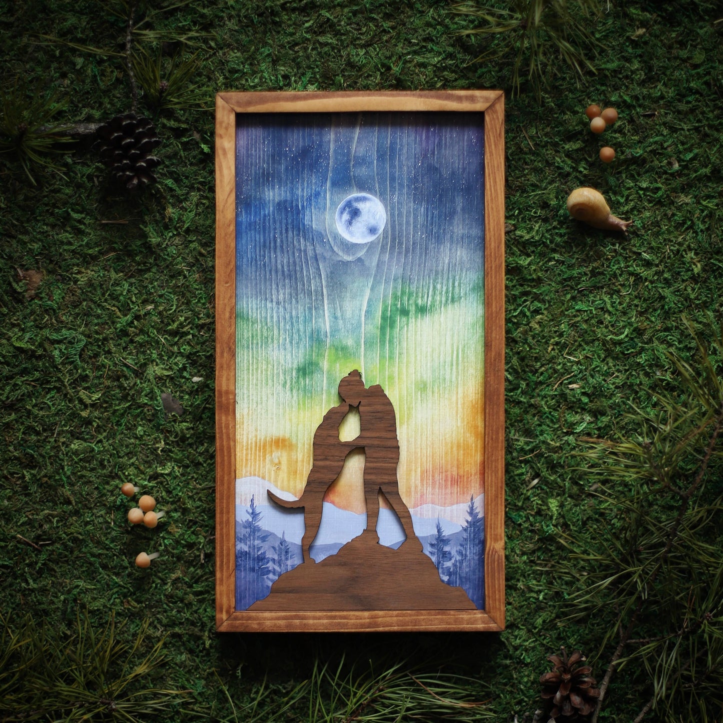"A Dog's Love" Mixed Media Wall Art
