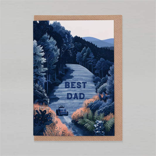 Best Dad Neat Lawn | Father's Day Greeting Card