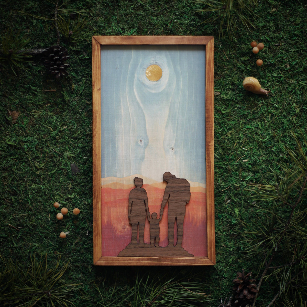 "Miles of Memories" Mixed Media Family-Themed Wall Art
