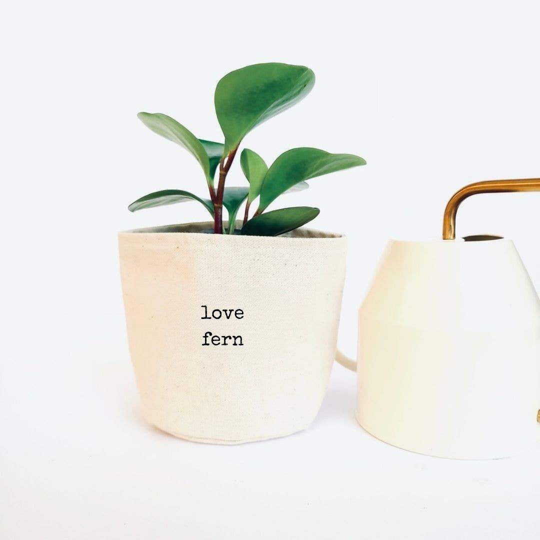 Love fern Canvas Plant Pot Cover