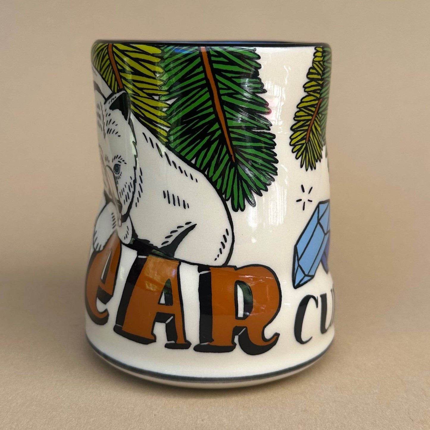 Lucky Bear Cup - XLarge Ceramic Mug