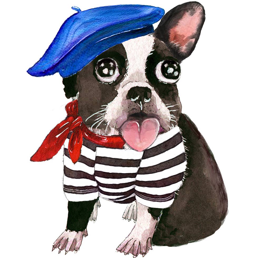 French Bulldog Merci - Funny Thank You Card