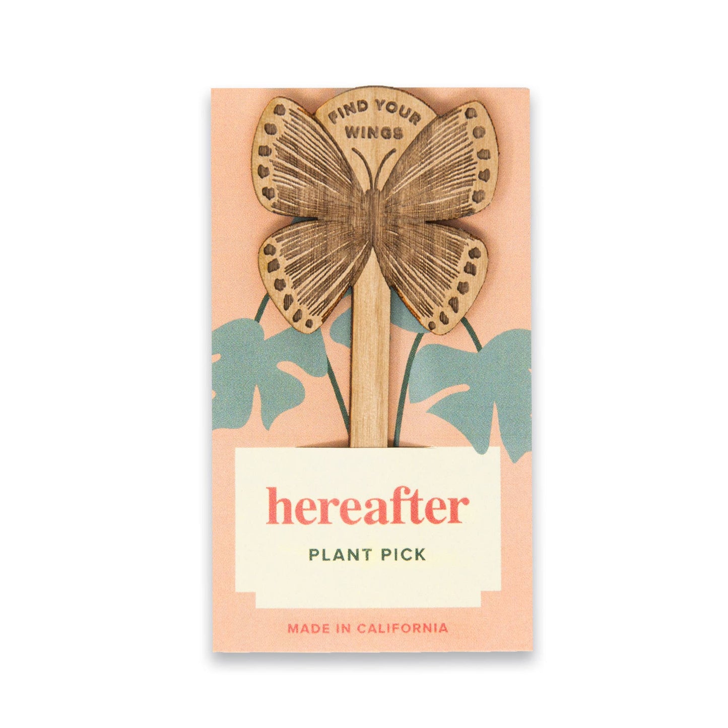Find Your Wings Butterfly Wood Plant Pick