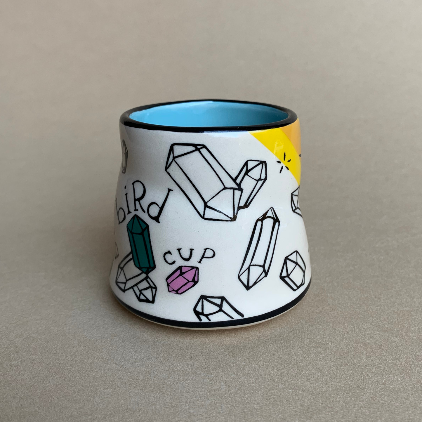 Lucky Hummingbird Cup - Small Ceramic Mug