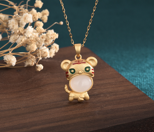 Little Golden Tiger Necklace