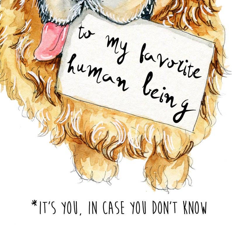 Dog Favorite Person - Funny Birthday Card