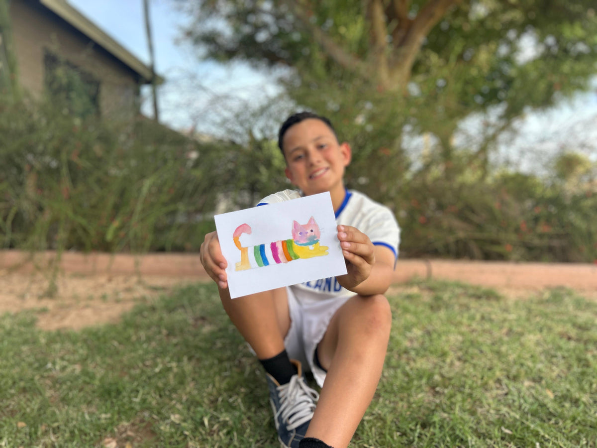 All in One Kids Watercolor Postcard Kit- Super Pups