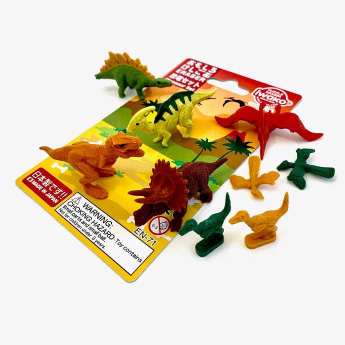 383071 Iwako Dinosaur Eraser Card